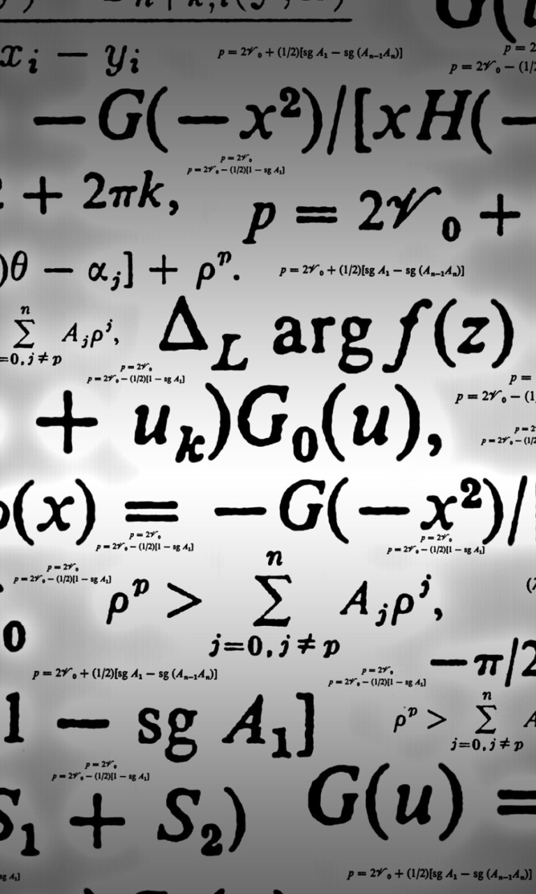 Das Math Formulas Wallpaper 768x1280