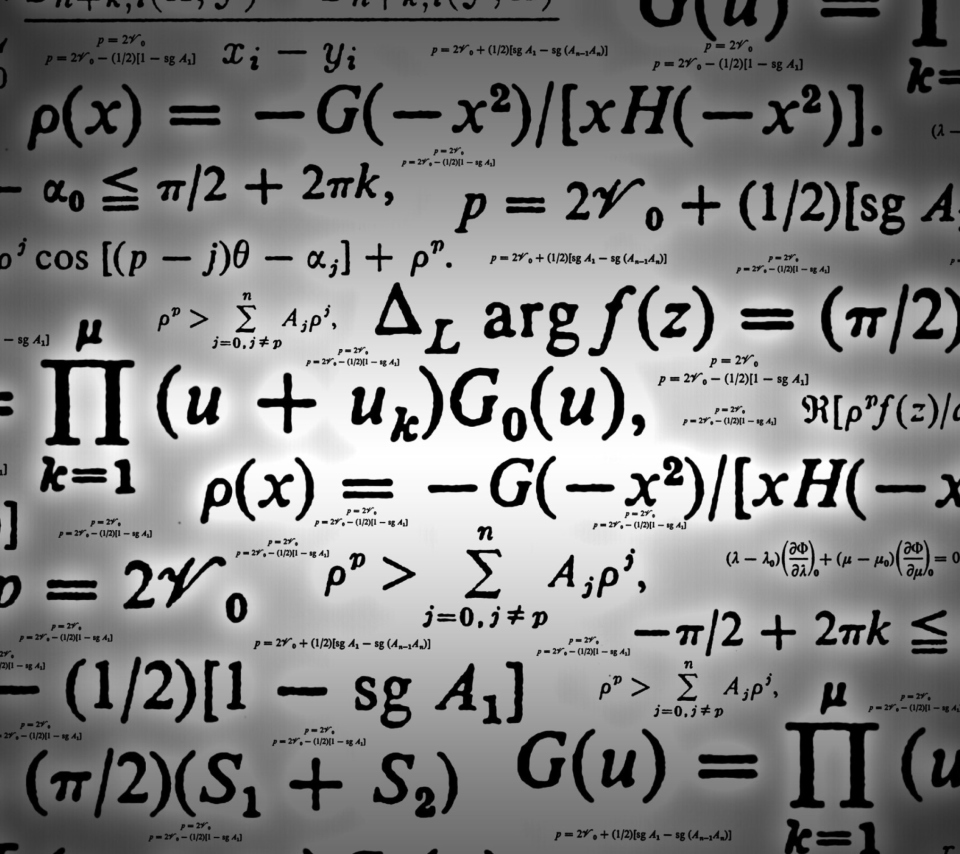 Das Math Formulas Wallpaper 960x854
