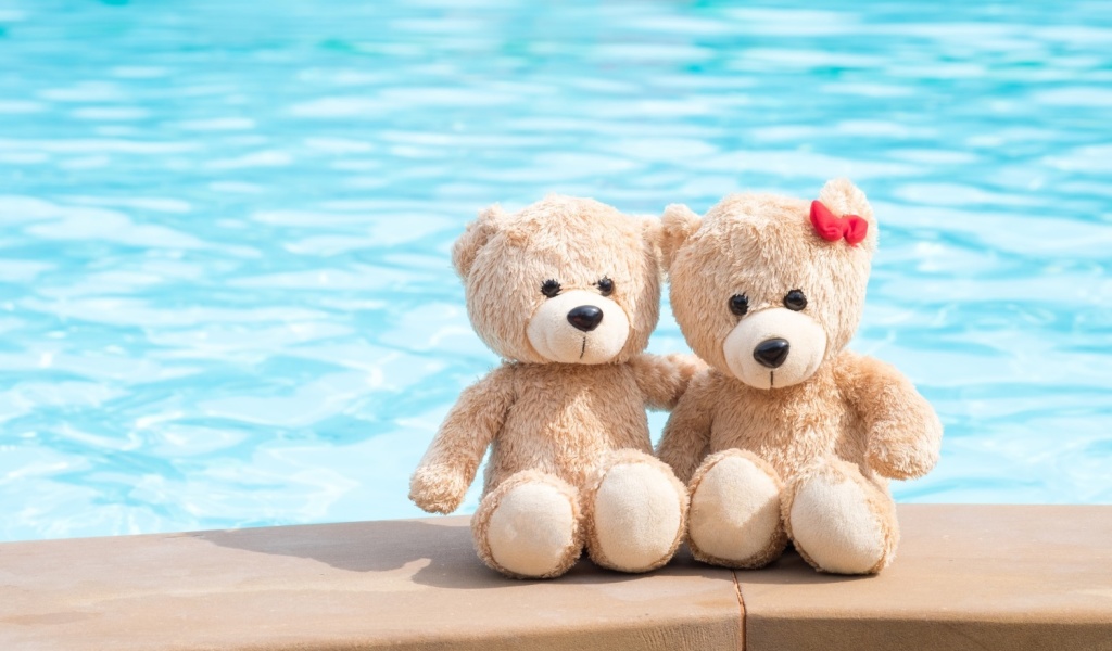 Обои Handmade Teddy Bears 1024x600