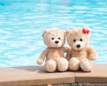 Обои Handmade Teddy Bears 220x176