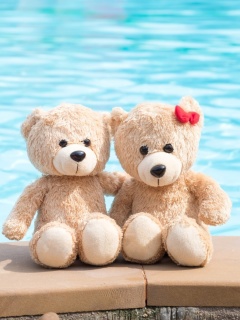 Fondo de pantalla Handmade Teddy Bears 240x320