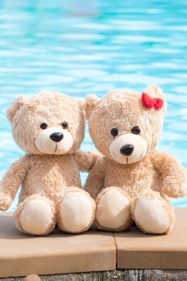 Обои Handmade Teddy Bears 640x960