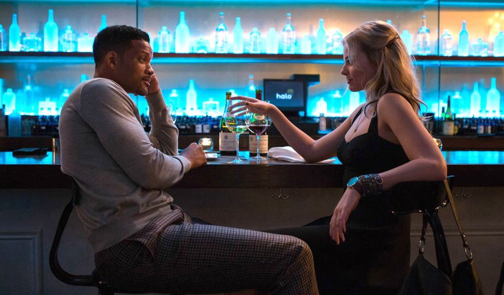 Screenshot №1 pro téma Will Smith and Margot Robbie in Focus Movie 1024x600