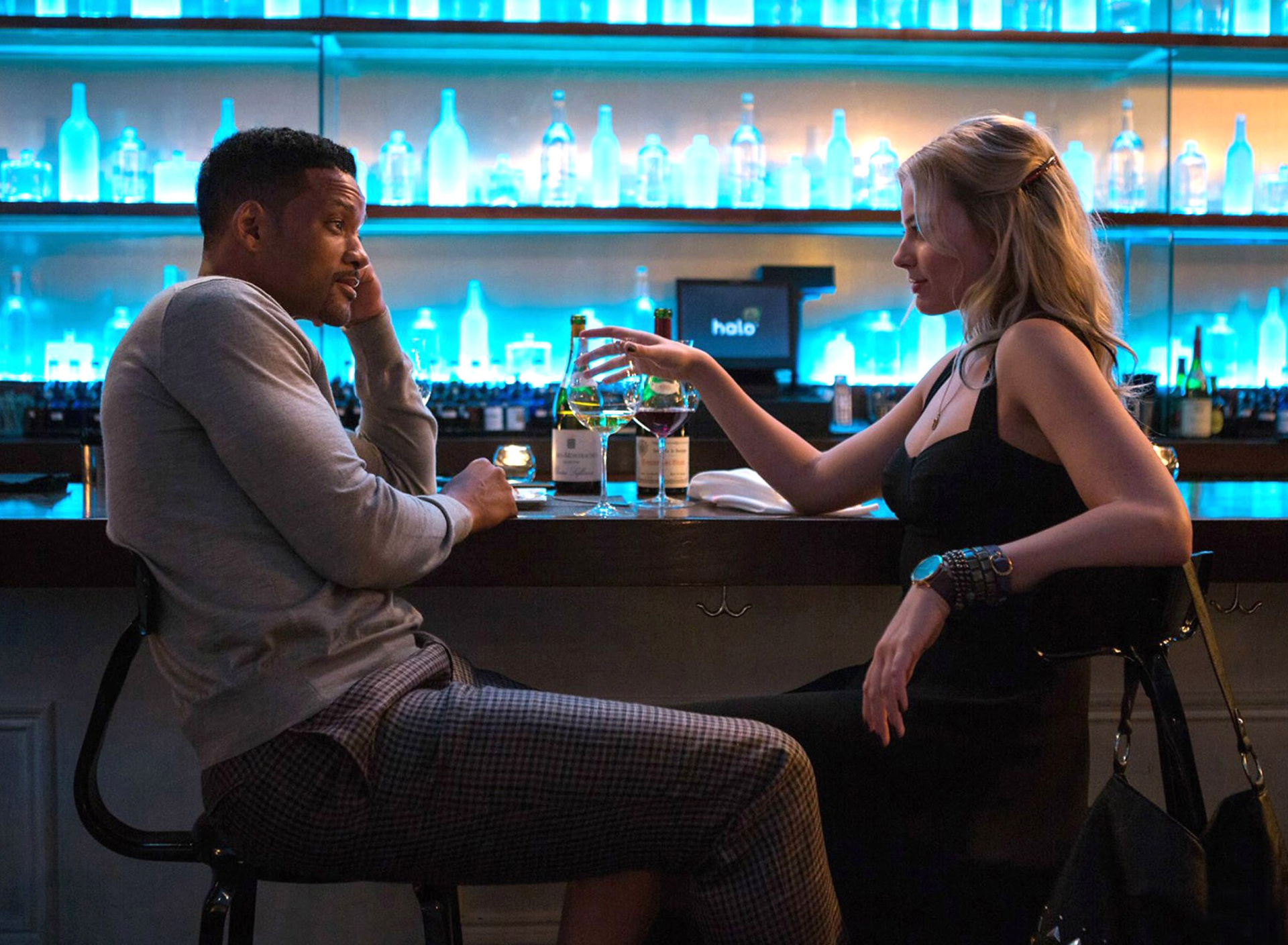 Обои Will Smith and Margot Robbie in Focus Movie 1920x1408