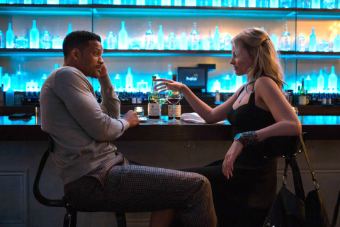 Will Smith and Margot Robbie in Focus Movie wallpaper 480x320