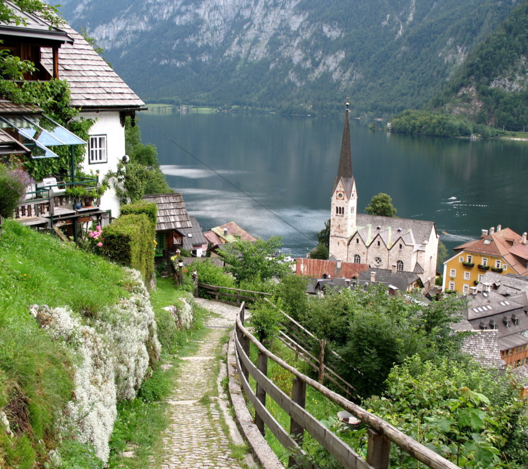 Das Austria - Lake Hallstatt Wallpaper 1080x960