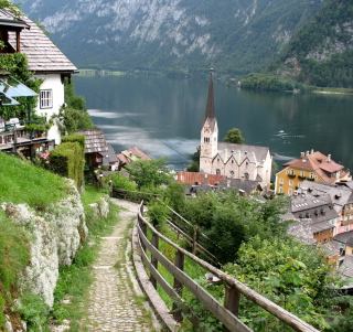 Austria - Lake Hallstatt - Obrázkek zdarma pro HP TouchPad