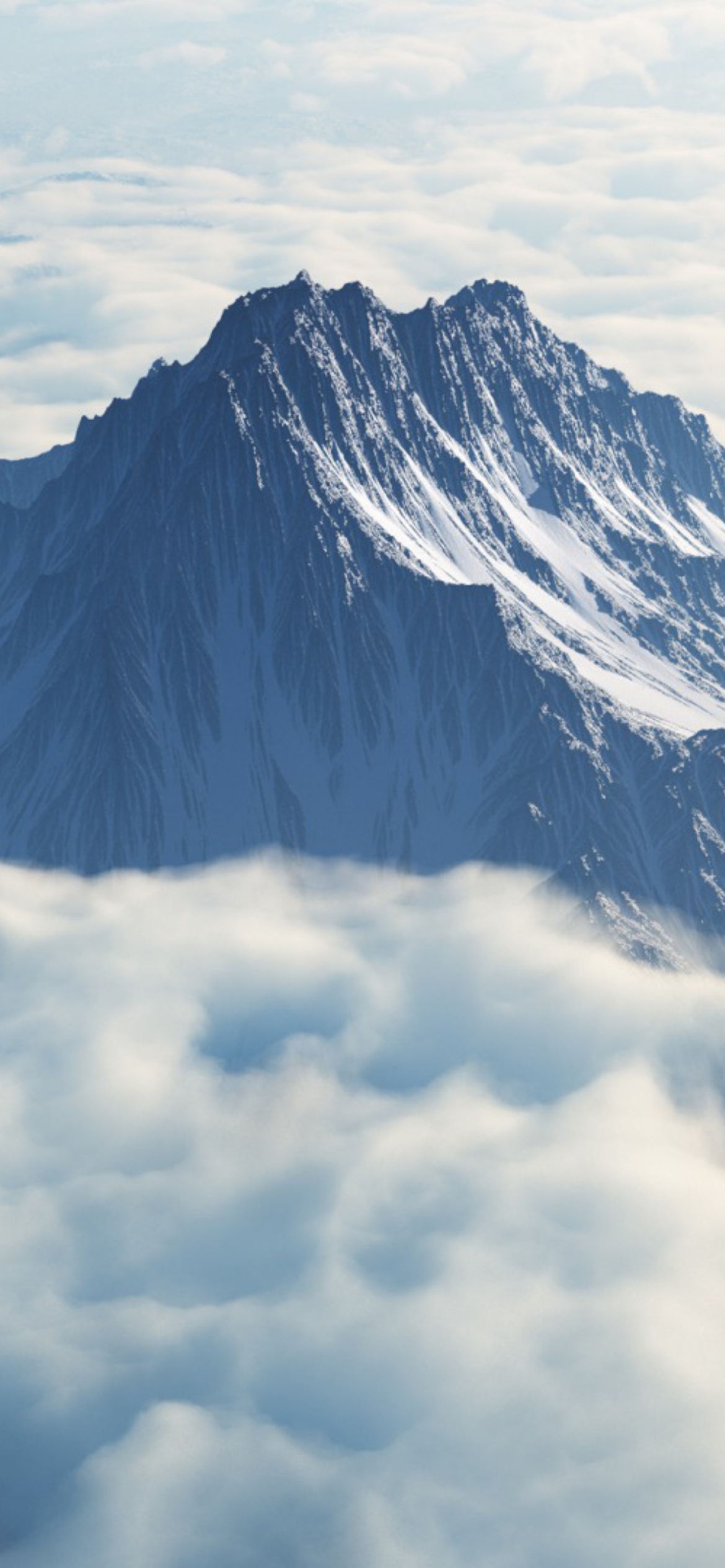 Mountain In Clouds wallpaper 1170x2532
