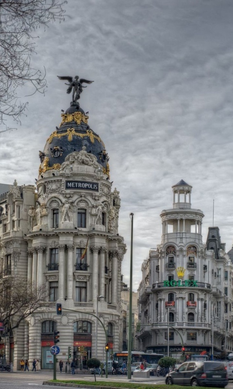 Fondo de pantalla Madrid Spain 480x800