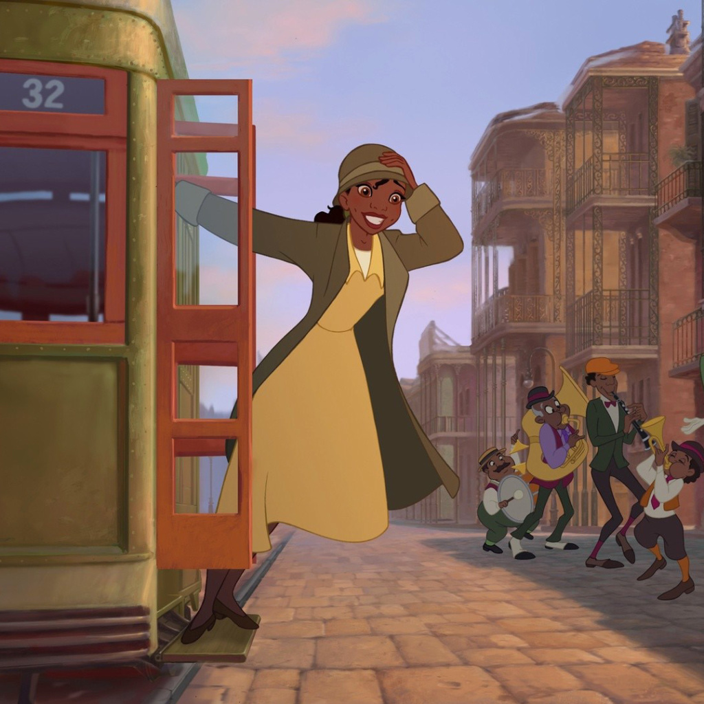 Das The Princess and The Frog Wallpaper 1024x1024