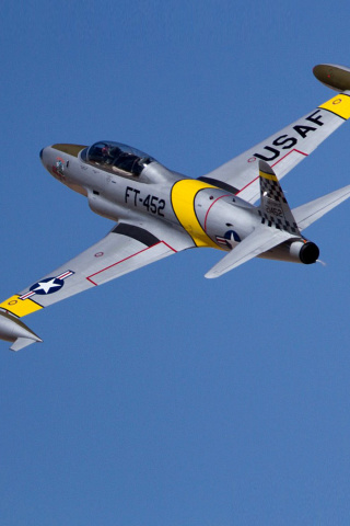 Canadair CT 133 Silver Star wallpaper 320x480