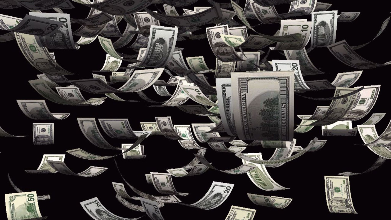 Das Dollars Cash Wallpaper 1366x768