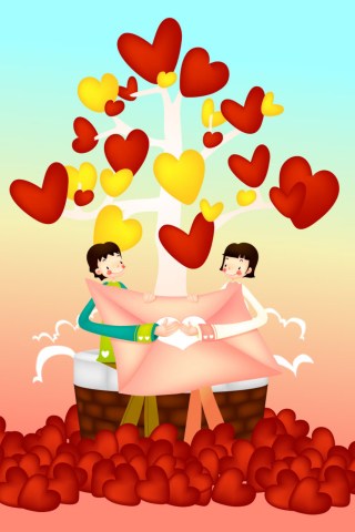 Das Saint Valentine's Day Wallpaper 320x480