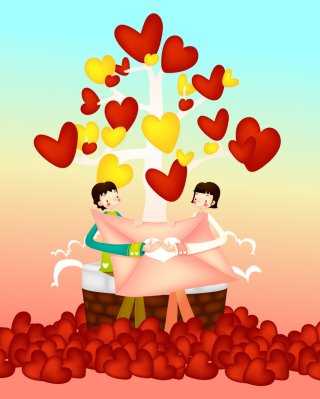 Kostenloses Saint Valentine's Day Wallpaper für Nokia 2720 fold