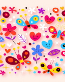 Das Summer Pattern Wallpaper 128x160