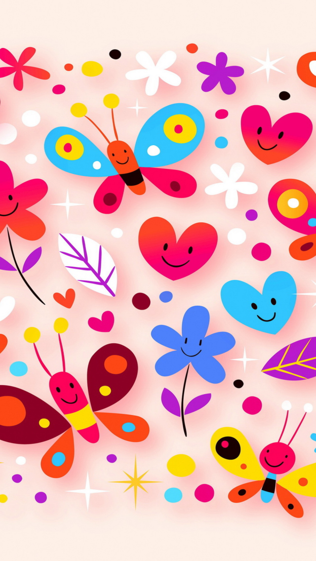 Das Summer Pattern Wallpaper 640x1136