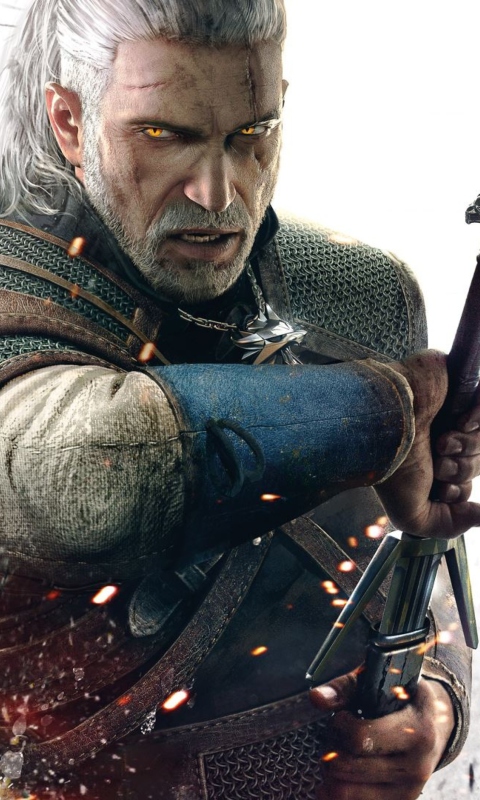 The Witcher 3 Wild Hunt Game wallpaper 480x800