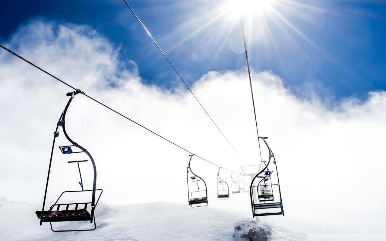 Ski Ropeway wallpaper 1280x800