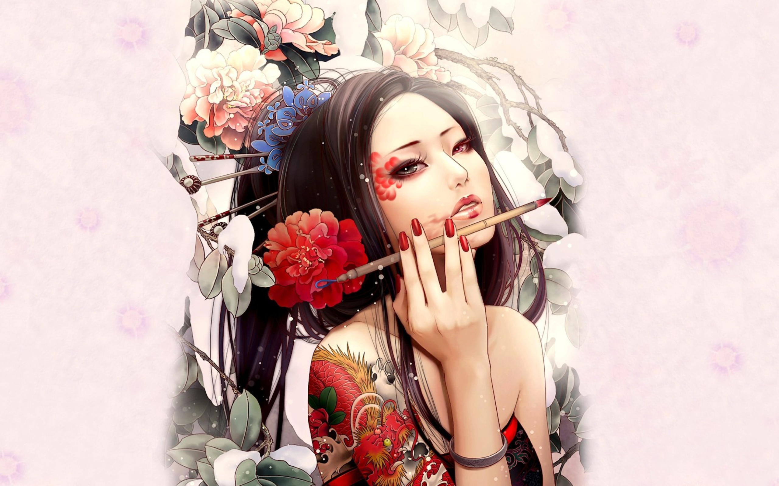 Sfondi Geisha Painting 2560x1600