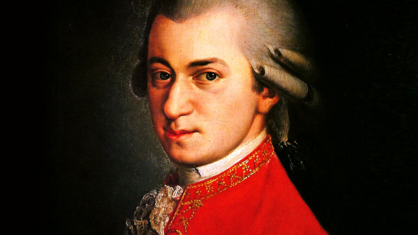 Wolfgang Amadeus Mozart wallpaper 1366x768
