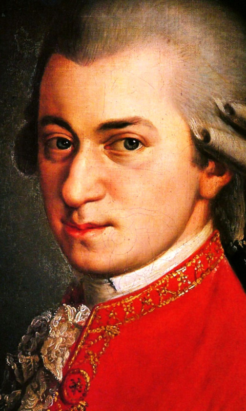 Das Wolfgang Amadeus Mozart Wallpaper 480x800