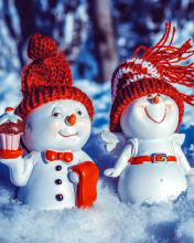 Snowman HD wallpaper 176x220