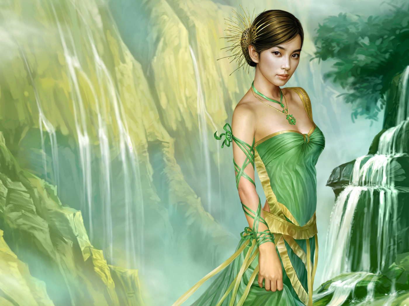 Screenshot №1 pro téma Fantasy Girl 1400x1050