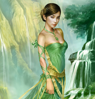 Kostenloses Fantasy Girl Wallpaper für iPad Air