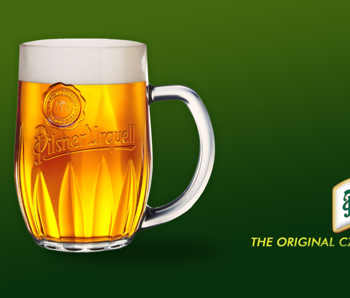 Обои Czech Original Beer - Pilsner Urquell 1200x1024