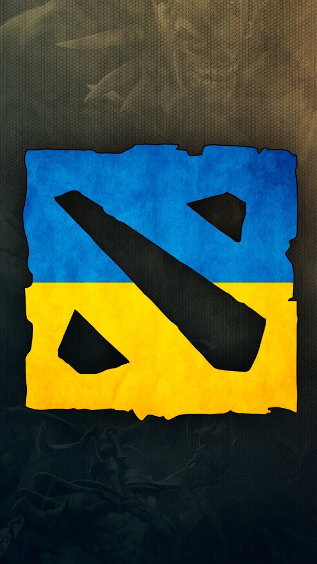 Dota 2 Ukrainian Flag wallpaper 1080x1920