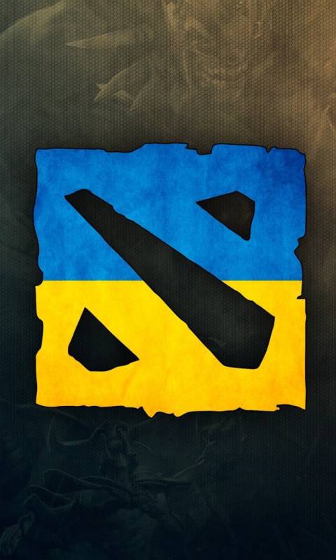 Fondo de pantalla Dota 2 Ukrainian Flag 480x800