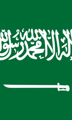 Das Flag Of Saudi Arabia Wallpaper 240x400