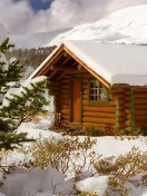 Das Cozy winter house Wallpaper 132x176