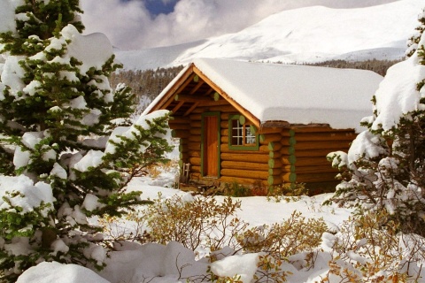 Sfondi Cozy winter house 480x320