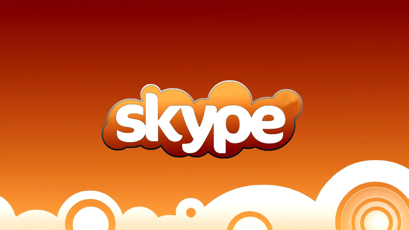 Fondo de pantalla Skype for calls and chat 1366x768