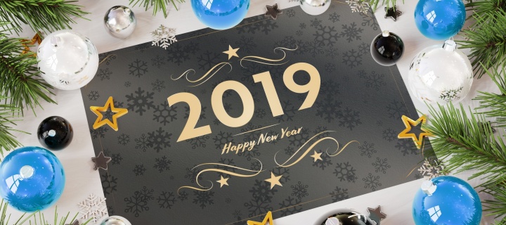 Screenshot №1 pro téma 2019 Happy New Year Message 720x320