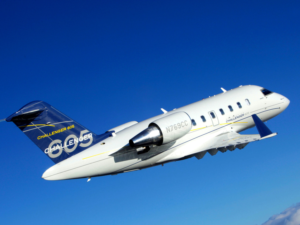 Обои Bombardier Challenger 605, Aviation 1152x864