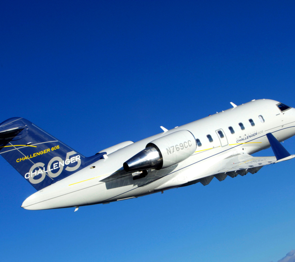 Fondo de pantalla Bombardier Challenger 605, Aviation 960x854
