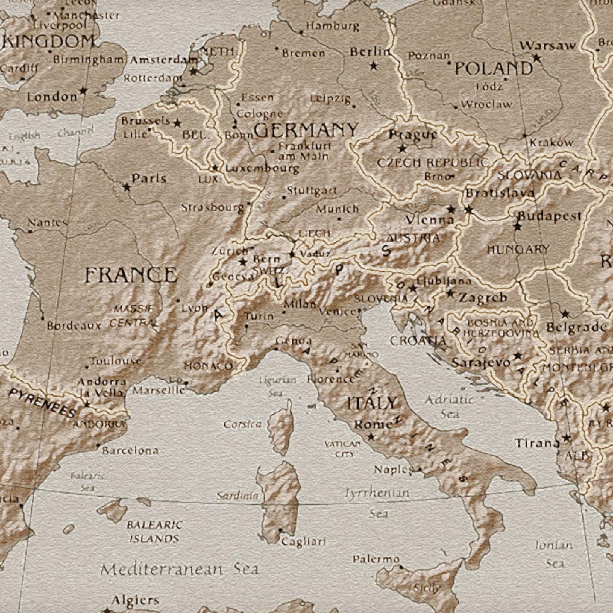 Screenshot №1 pro téma Map Of Europe 2048x2048