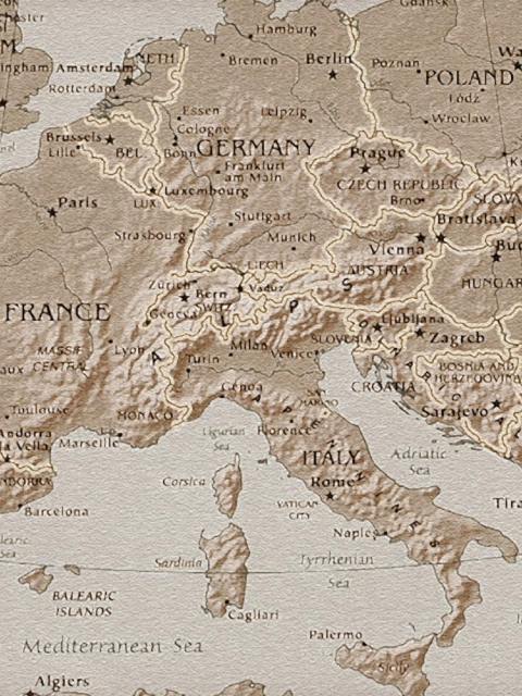 Sfondi Map Of Europe 480x640
