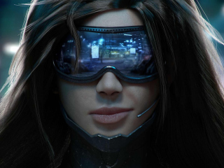 Das Cyberpunk Girl Wallpaper 320x240