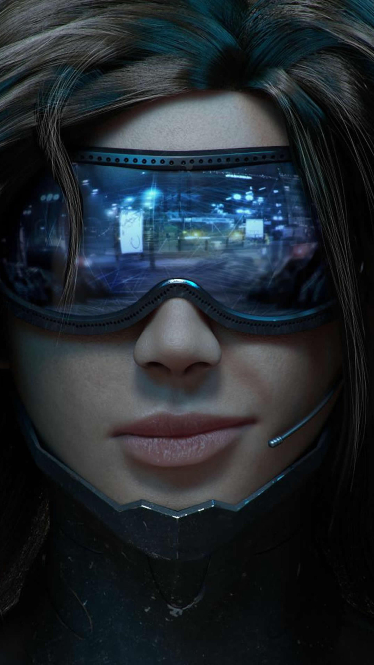 Cyberpunk Girl screenshot #1 750x1334