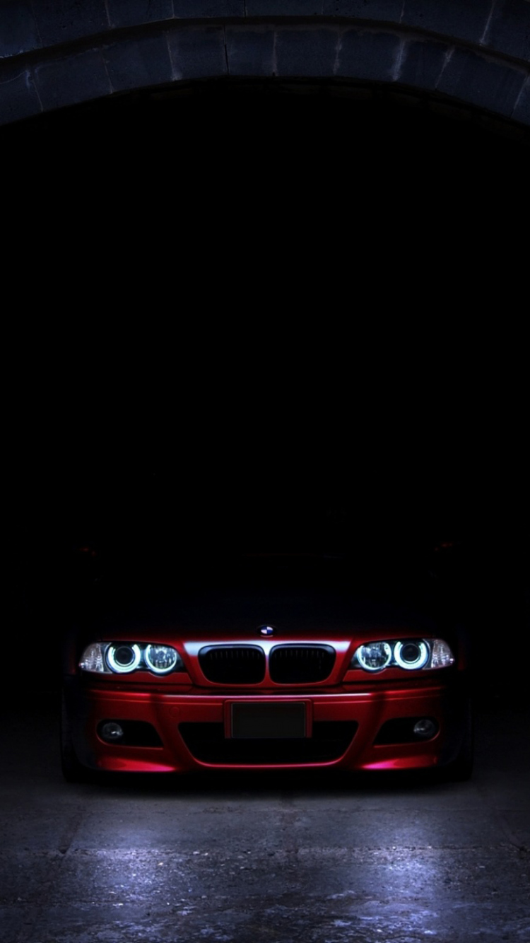 Red Bmw wallpaper 750x1334