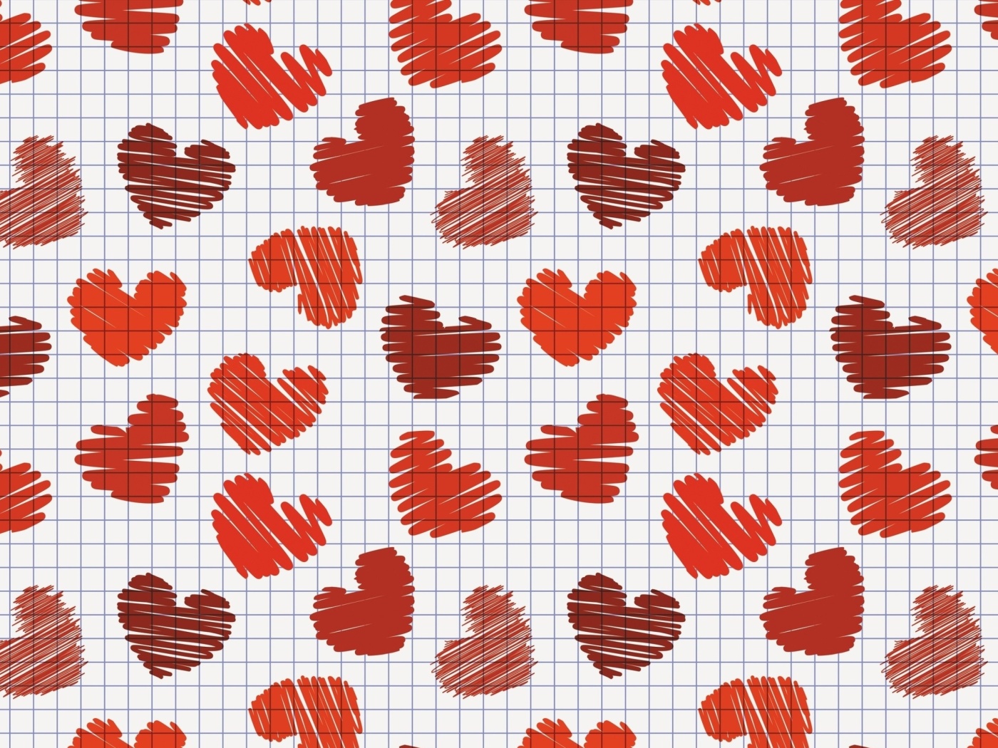 Drawn Hearts Texture wallpaper 1400x1050