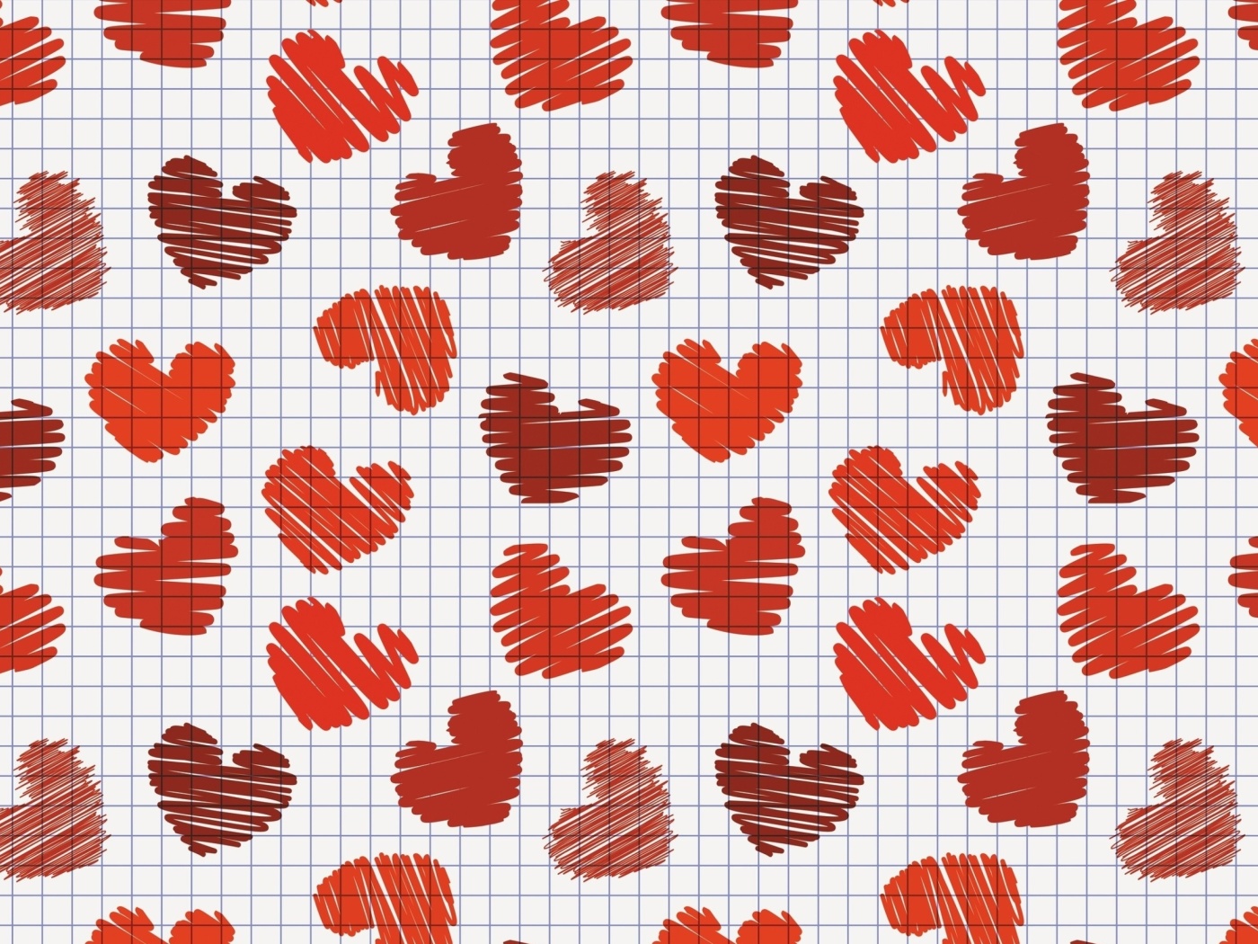 Fondo de pantalla Drawn Hearts Texture 1400x1050