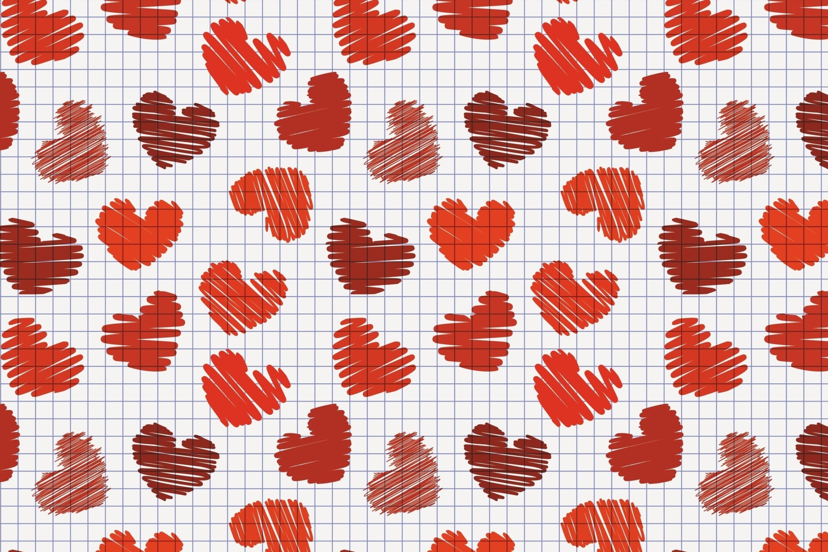 Screenshot №1 pro téma Drawn Hearts Texture 2880x1920