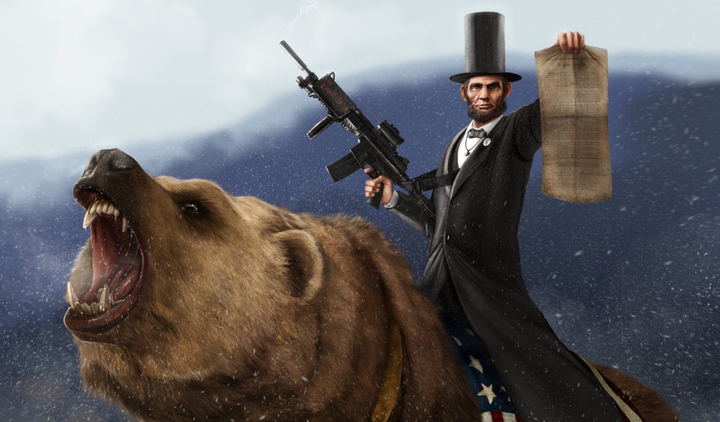 Fondo de pantalla Abraham Lincoln 1024x600