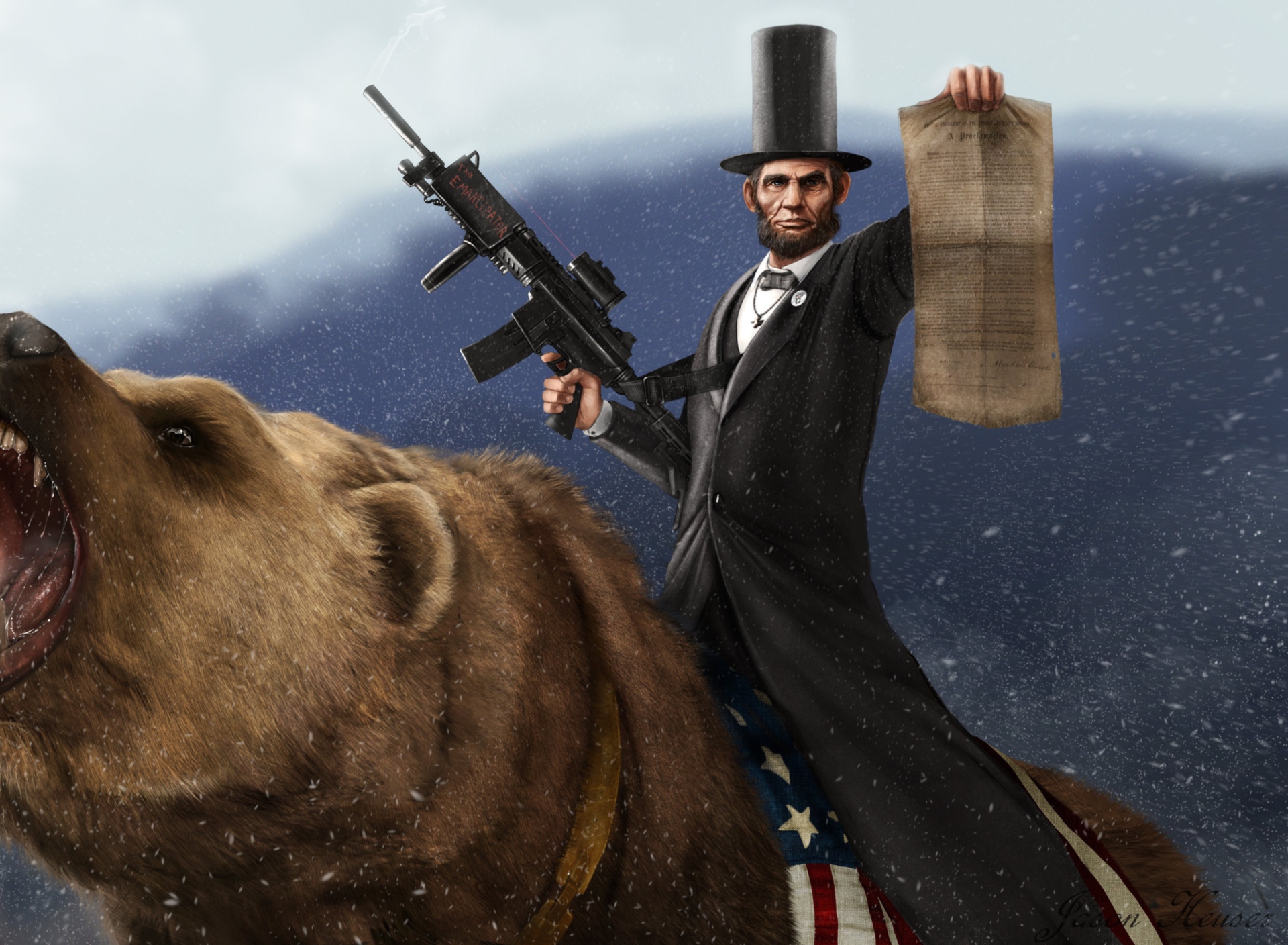 Fondo de pantalla Abraham Lincoln 1920x1408