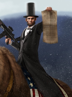 Screenshot №1 pro téma Abraham Lincoln 240x320