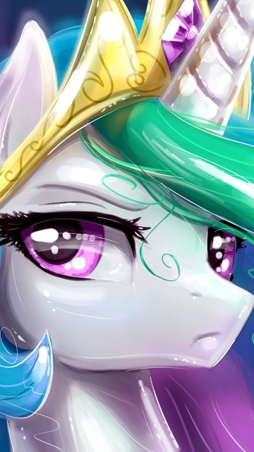 Das Unicorn Portrait Wallpaper 360x640